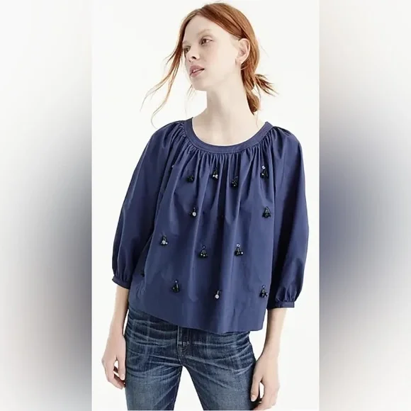 J.Crew The perfect embellished top - Picture 1 of 5